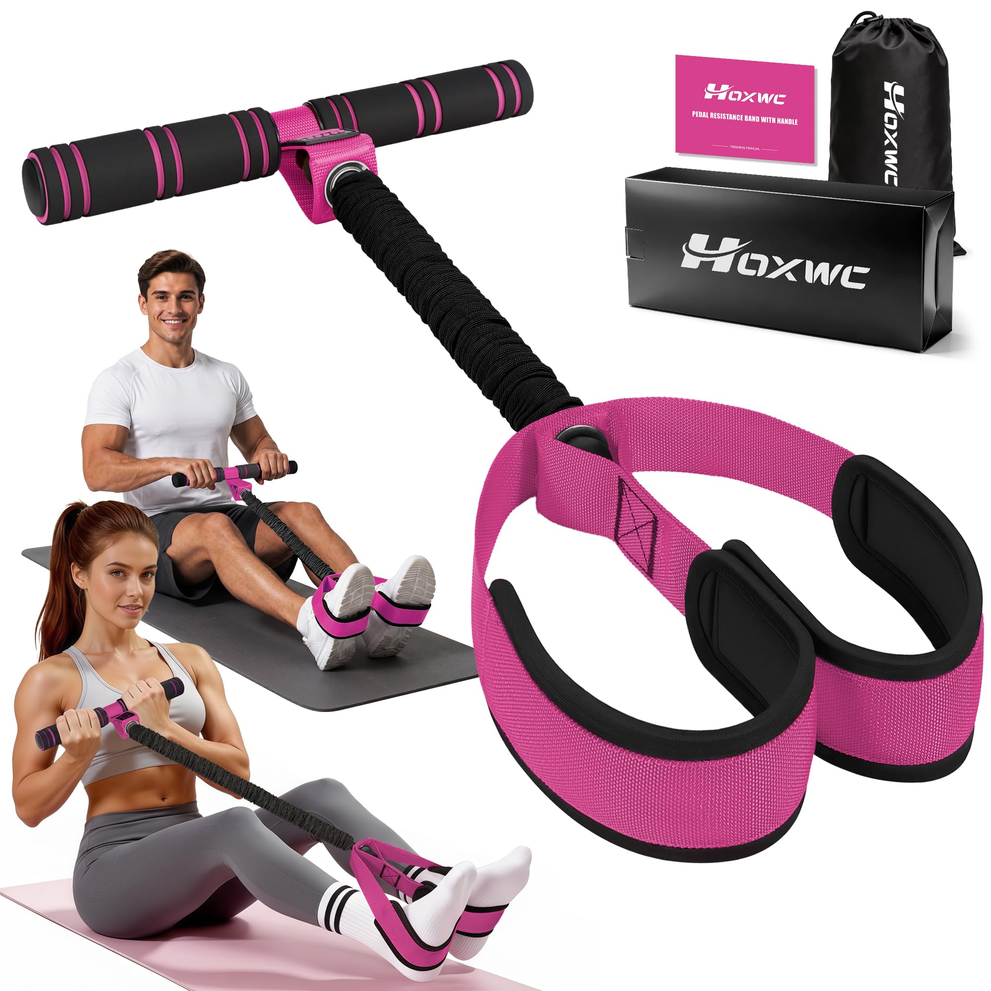 Amazon.com: HOXWC Multifunction Pedal Resistance Band with Handle